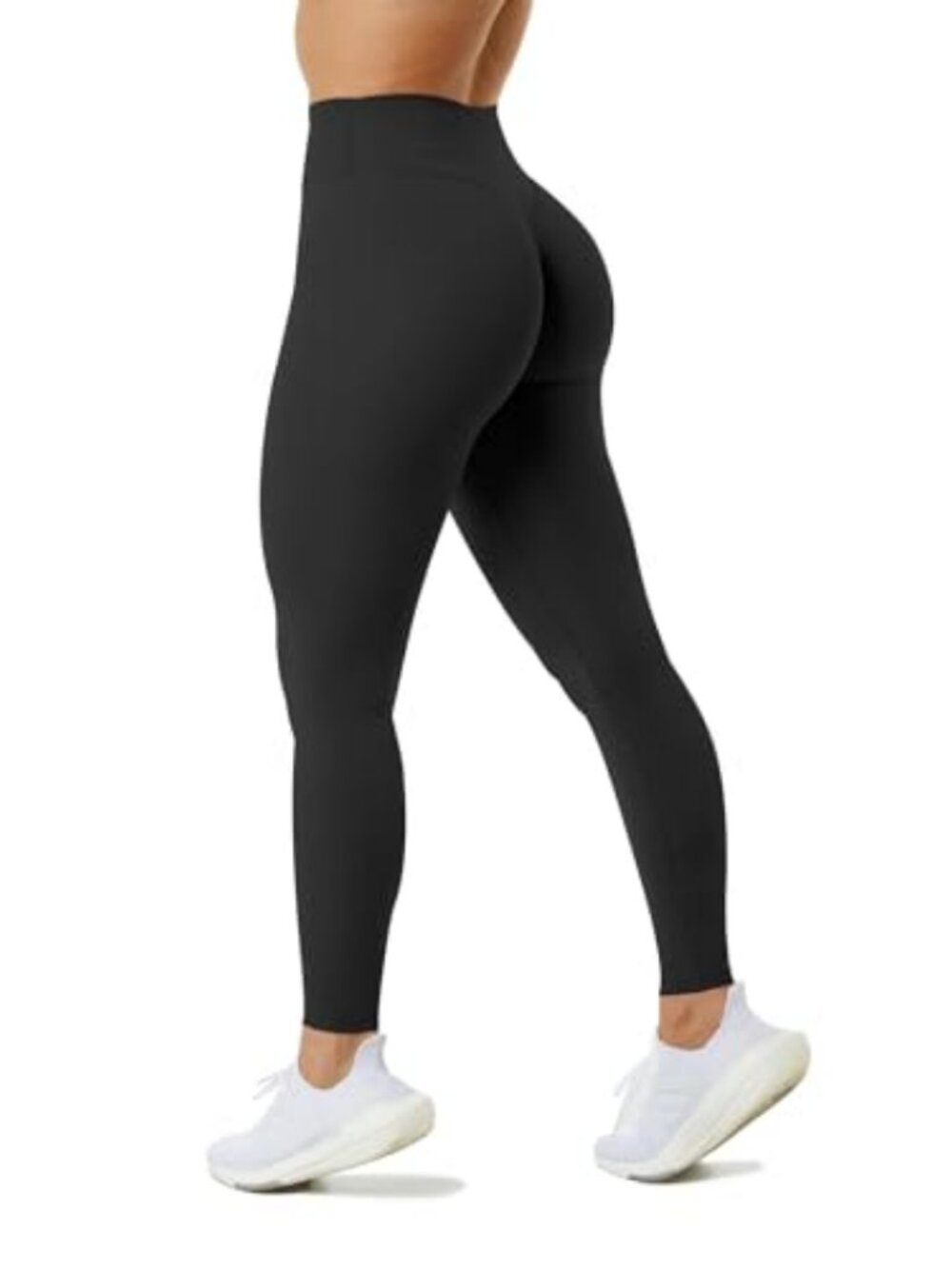 Womens Naked Feel Leggings High Waisted No Front Seam Athletic Yoga Pants 25"
